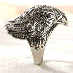 Vintage Punk Eagle Head Ring